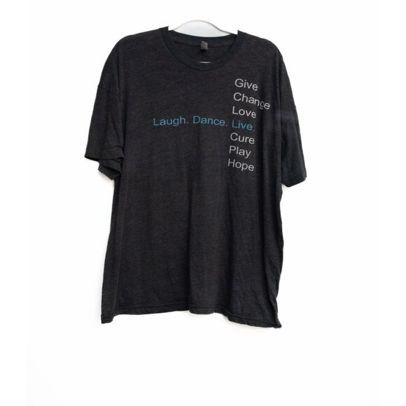 Inspirational Charcoal T-Shirt Featuring Motivational Words - Picture 1 of 8